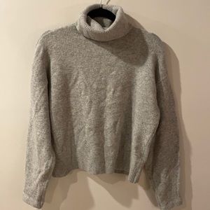 Grey turtle neck